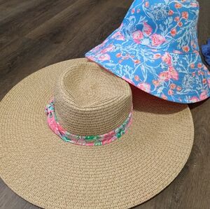 Lilly Pulitzer Set Of Sun Hats